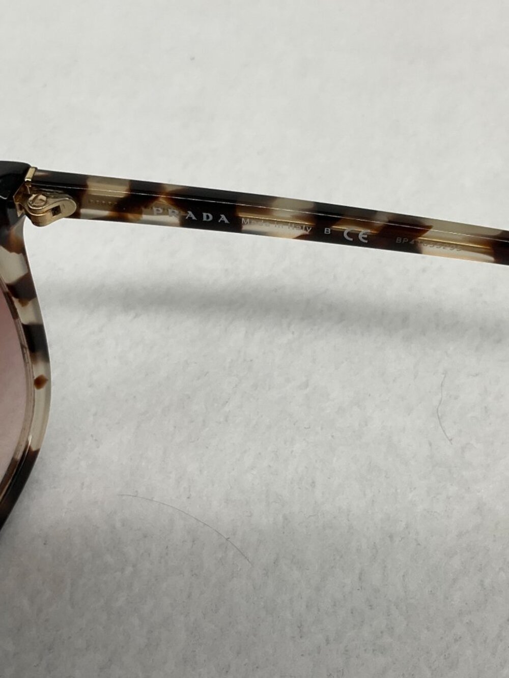 Prada SPR03XS Tortoise Brown/Clear Sunglasses Women's w/ Box - Picture 10 of 12